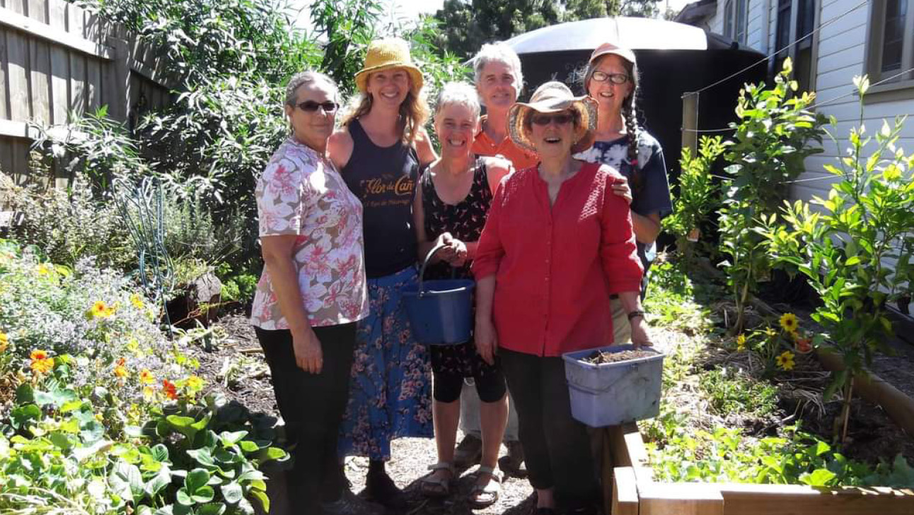 The community garden is run by volunteers.